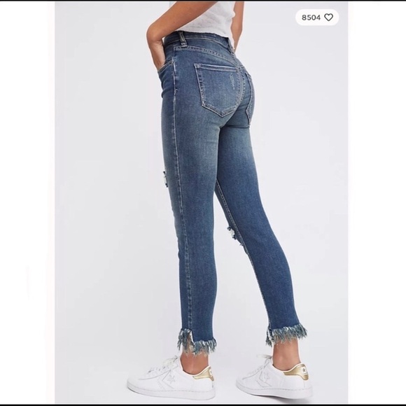Free People great heights fringe skinny jeans size 26 - Picture 3 of 11